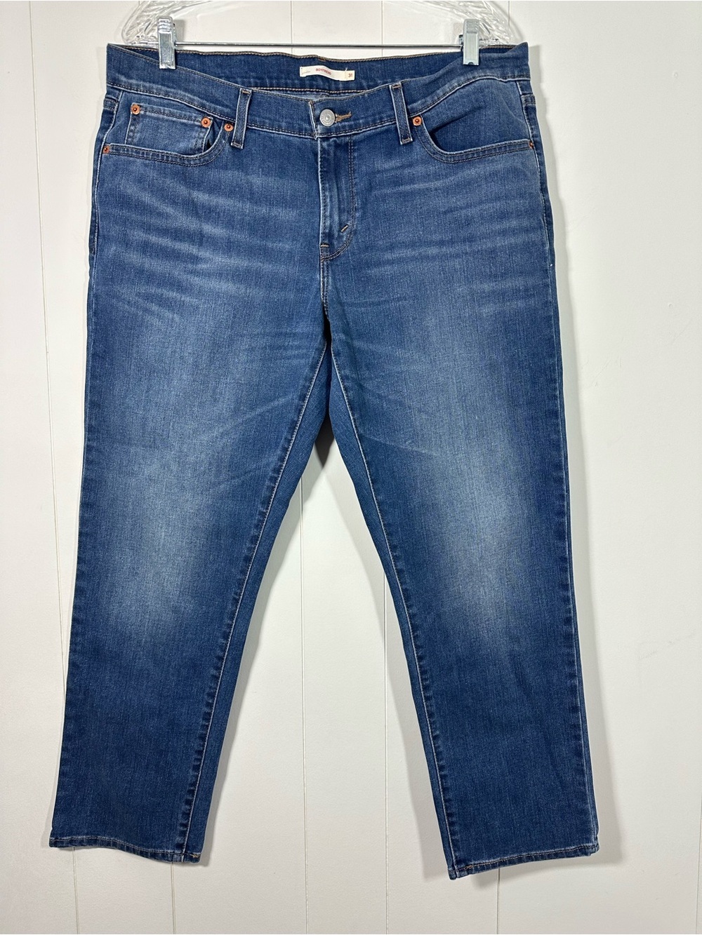 Levis Side 31 Women’s Boyfriend Style Denim Blue Jeans Stretch Casual